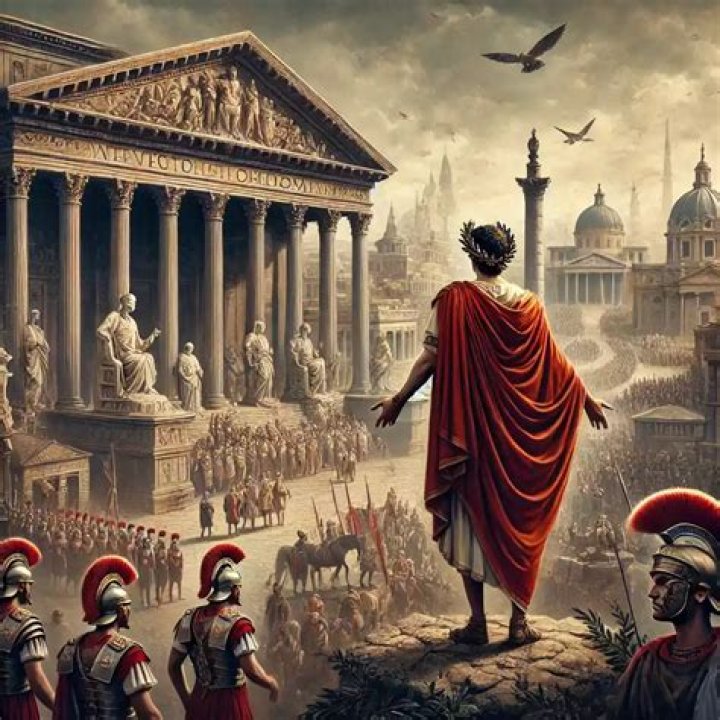 Caesar standing his ground
