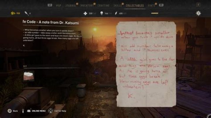 Dying Light 2: The First Biomarker Safe Code