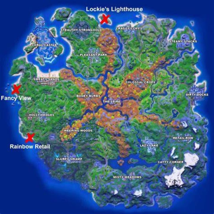 Fortnite Rainbow Rentals Map Location