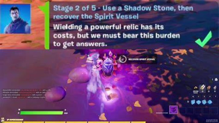 How to Use a Shadow Stone and Recover the Spirit Vessel