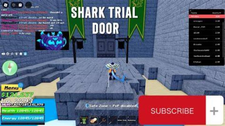 The Shark trial door in Blox Fruits